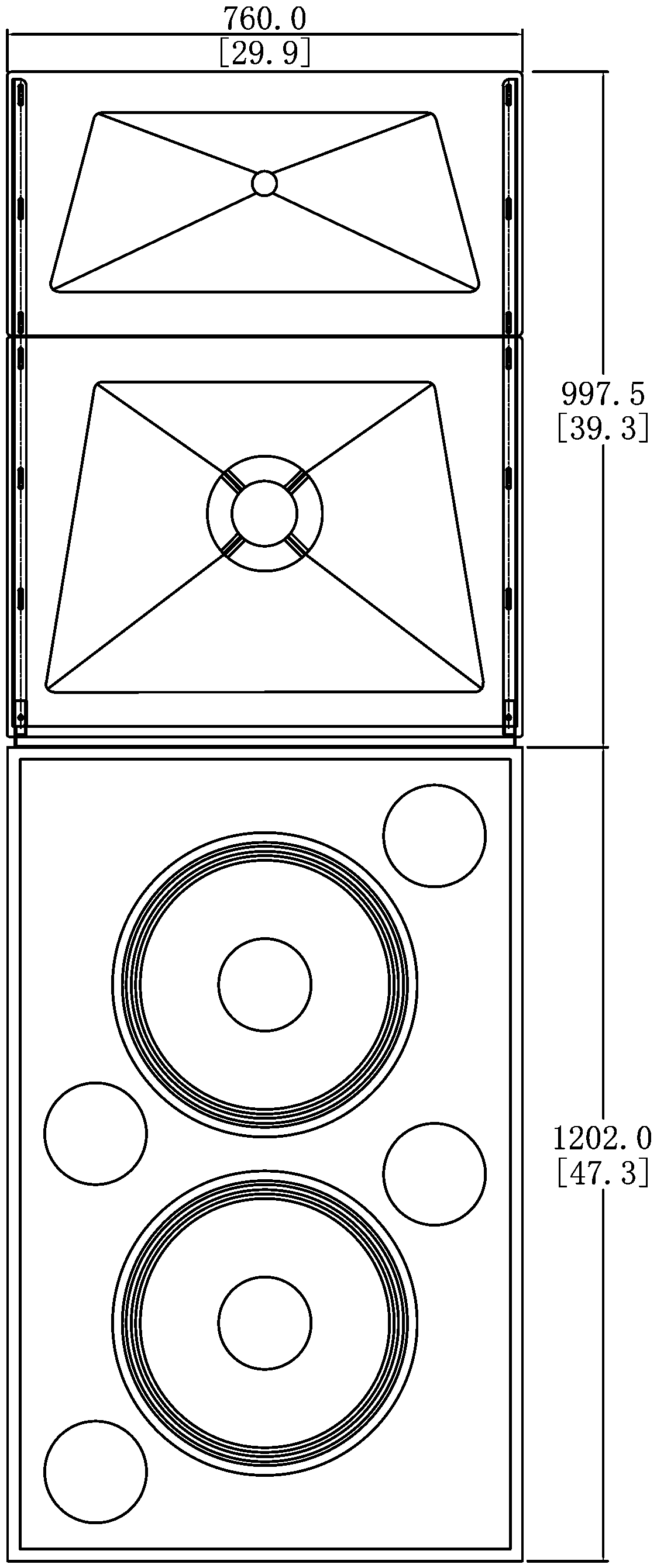 MV3108PRO — Cinema Screen Loudspeaker System