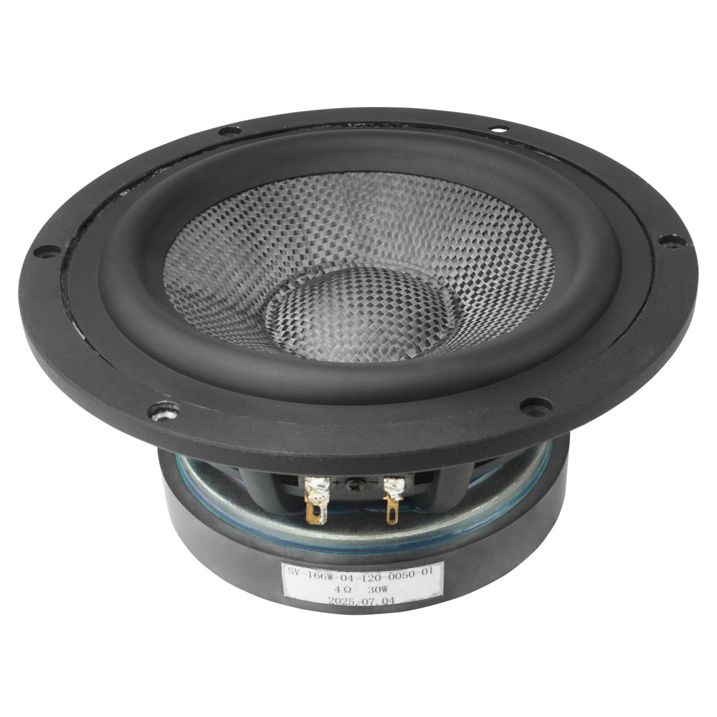ART 6.5" Mid-Woofer (Carbon Fiber Cone) — SV-166W-04-120-0050-01